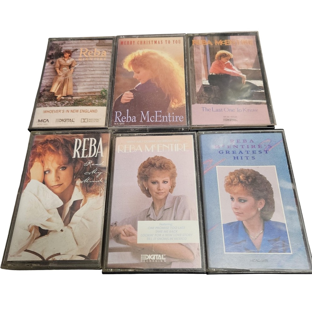VTG Reba McEntire Cassette Lot 6 Albums Country MCA‎ Greatest Hits Music Tested
